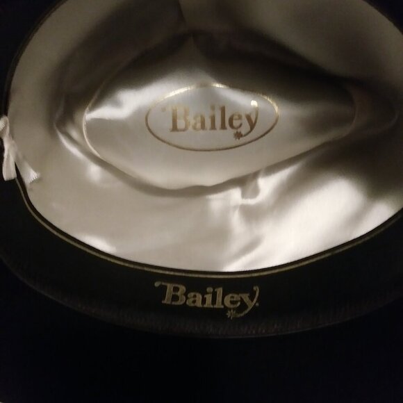 Bailey's Jackson Fur Felt Black Western/Cowboy Hat | Vintage 1990s | Size 6 5/8 - Picture 15 of 16